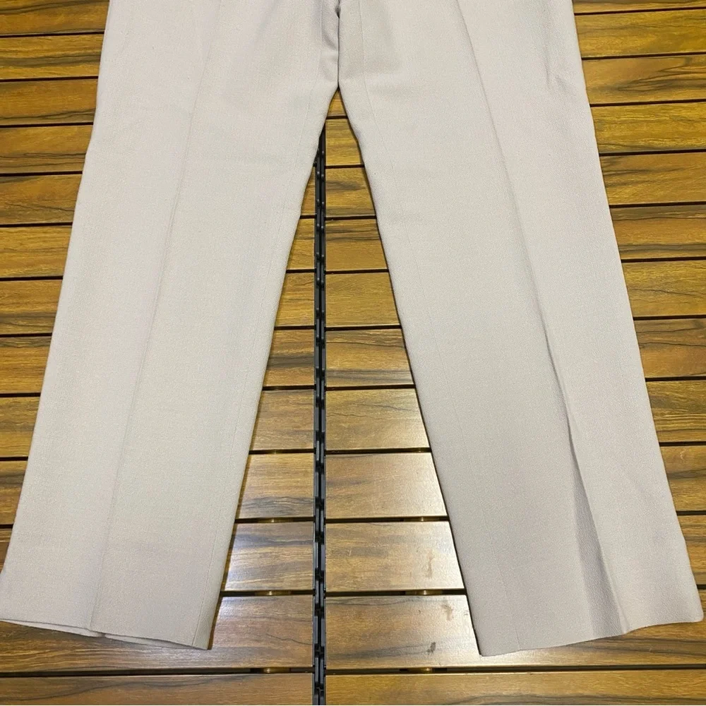 Lafayette 148 New York Women’s Bleecker Pants Size 10 100% Virgin Wool Neutral